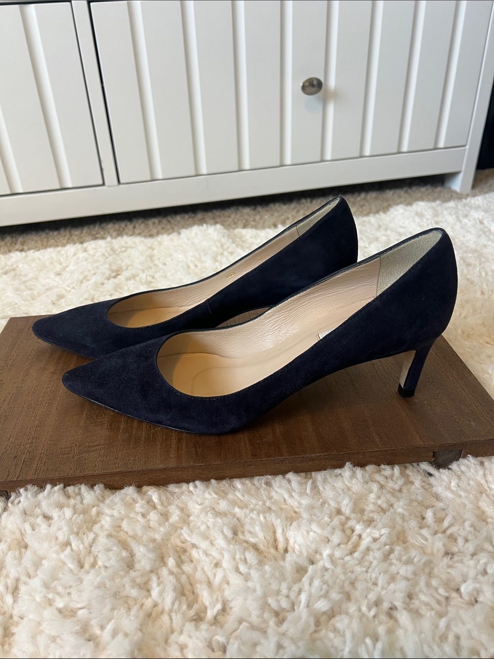 Lk Bennett Audrey Pointed-Toe Suede Heeled 7.5/38.5 NEW - Picture 3 of 5